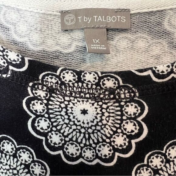 T by Talbots Floral Print Sleeveless Pullover Self Tie Belt Dress - Picture 3 of 4